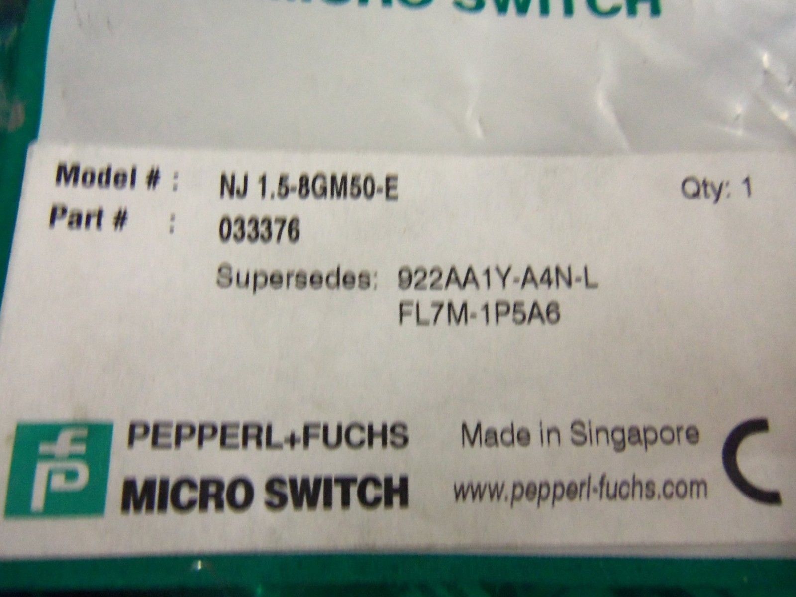LOT OF 3 PEPPERL & FUCHS NJ1.5-8GM50-E *NEW*
