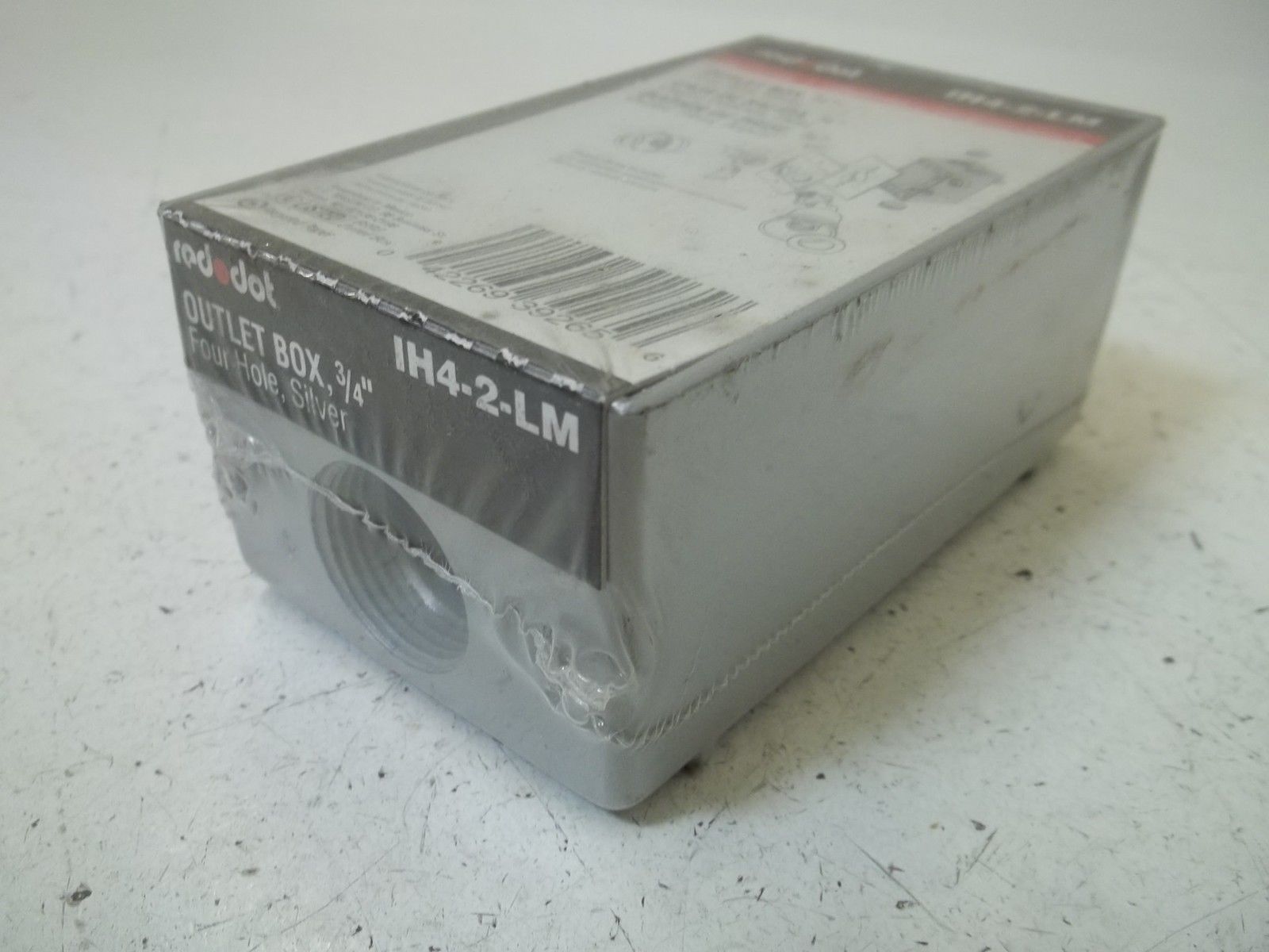 LOT OF 3 RED DOT IH4-2-LM 3/4" OUTLET BOX NSMP