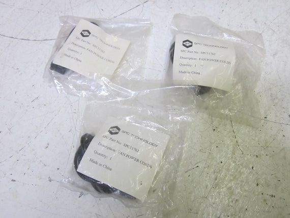 LOT OF 3 SPC TECHNOLOGY SPC11762 FAN POWER CORDS *NEW IN A FACTORY BAG*