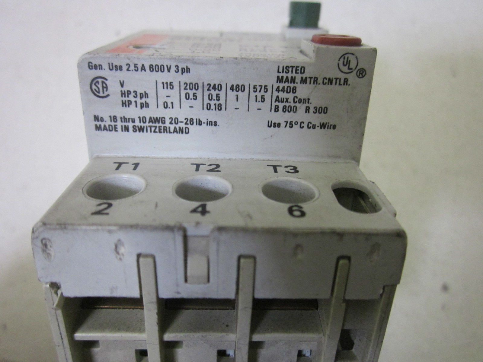 LOT OF 3 SPRECHER+SCHUH KTA3-25 UNMP