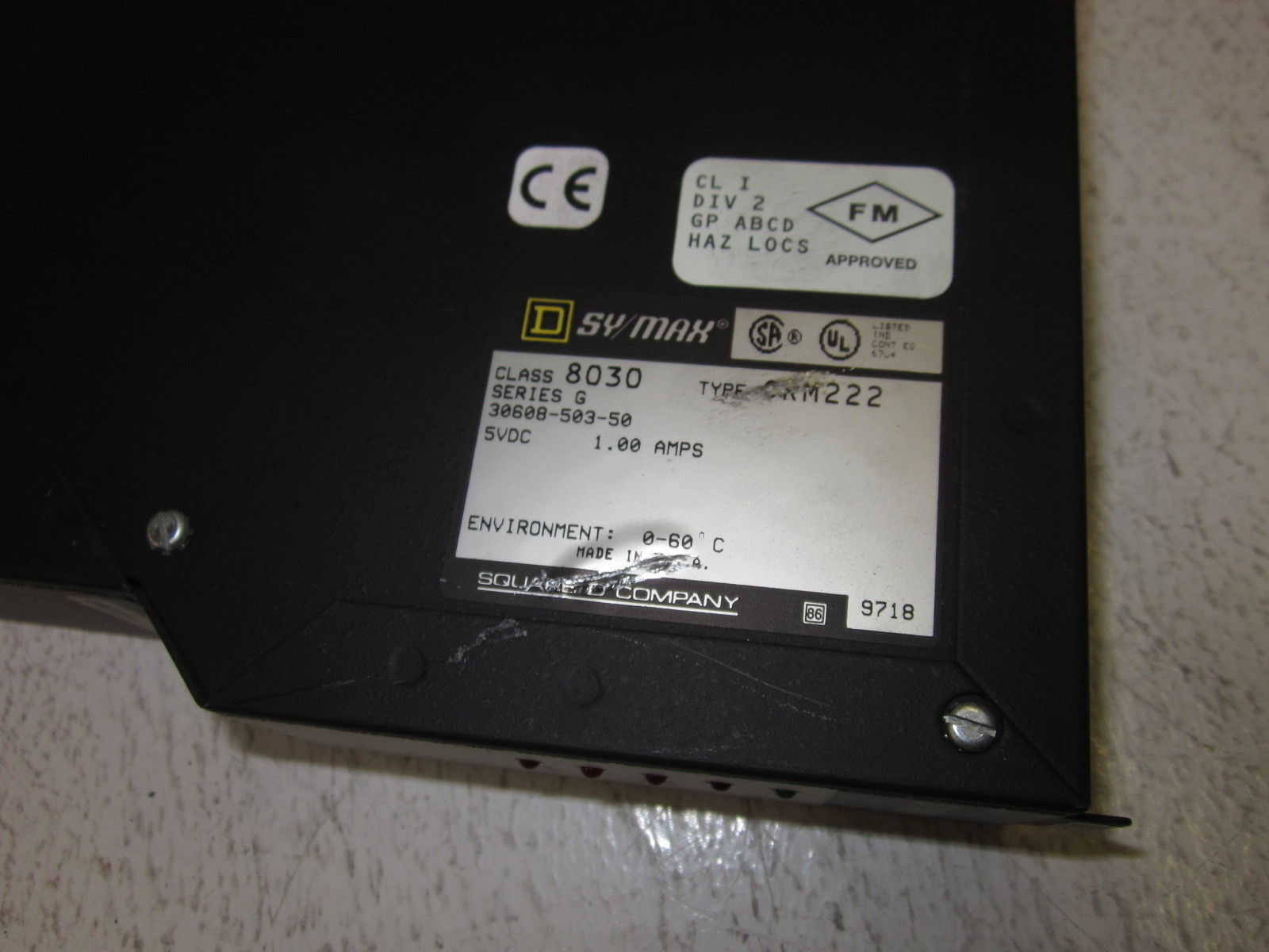 LOT OF 3 SQUARE D / SY/MAX REMOTE INTERFACE MODULE 8030 CRM222 SER.G UNMP