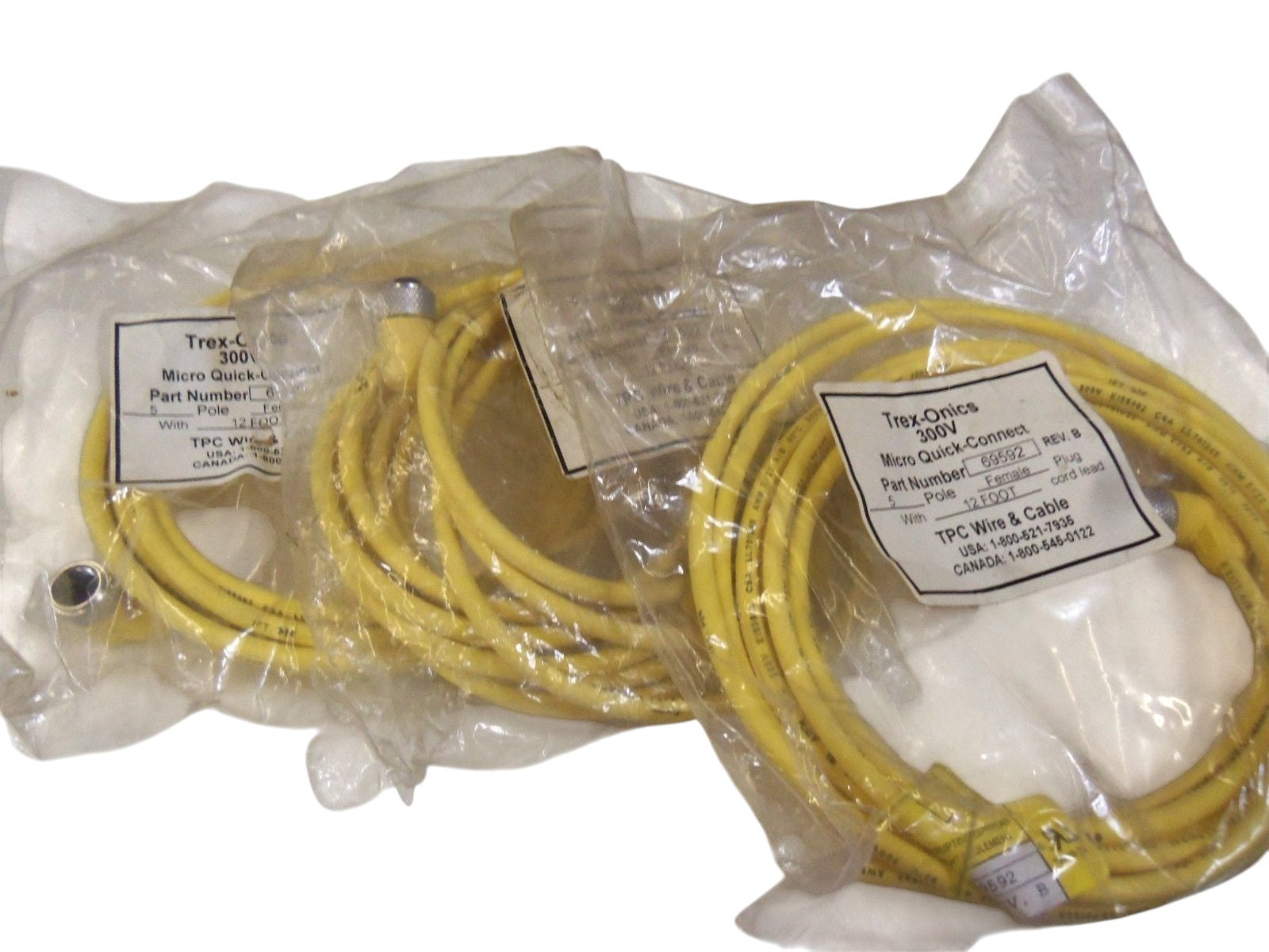 LOT OF 3 TPC WIRE & CABLE 69592 NSMP