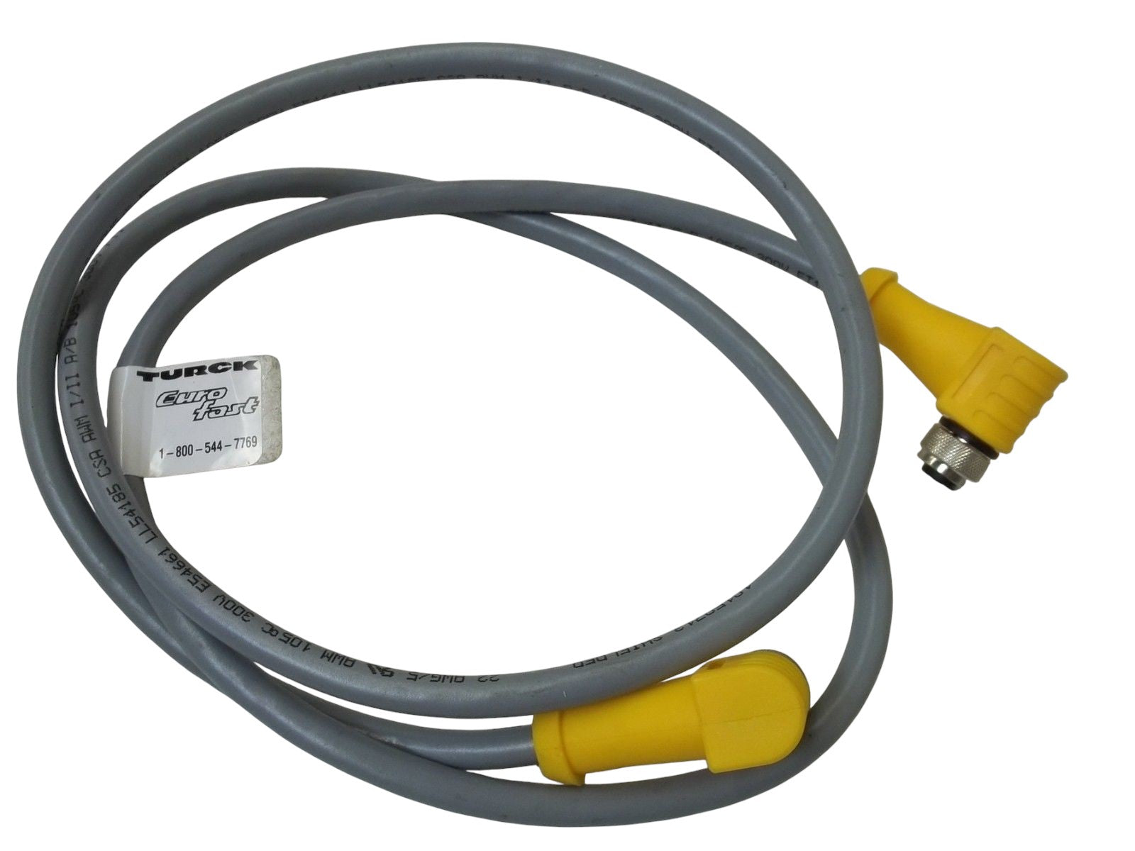 LOT OF 3 TURCK WKS4.5T-1.3-WSS4.5T EUROFAST MOLDED CORDSET UNMP