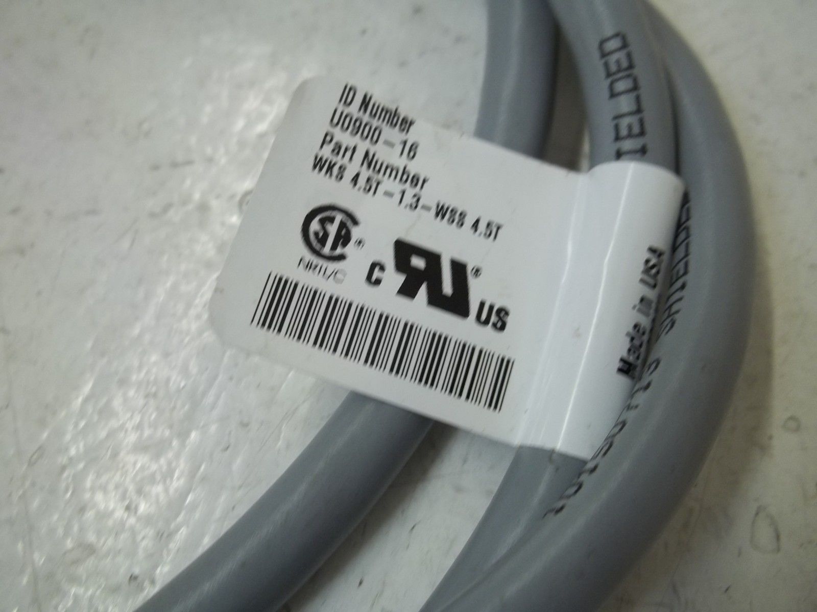 LOT OF 3 TURCK WKS4.5T-1.3-WSS4.5T EUROFAST MOLDED CORDSET UNMP