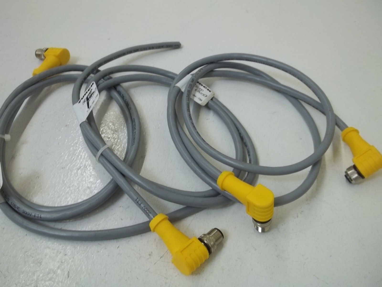 LOT OF 3 TURCK WKS4.5T-1.3-WSS4.5T EUROFAST MOLDED CORDSET UNMP