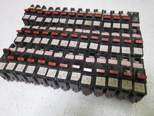 LOT OF 40 FEDERAL PACIFIC NASWD115 CIRCUIT BREAKER UNMP