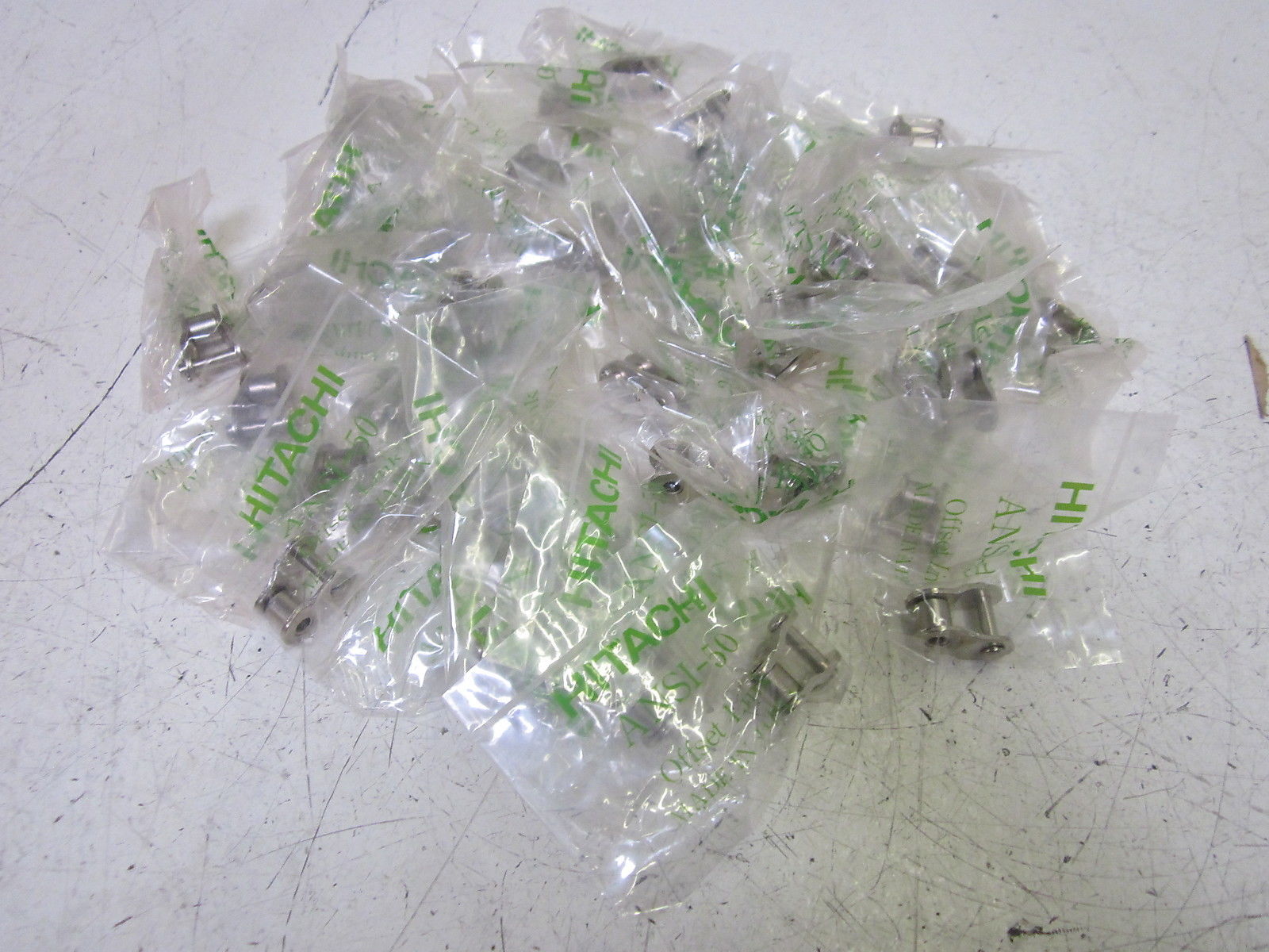 LOT OF 44 HITACHI ANSI-50 CHAIN OFFSET LINK NSMP