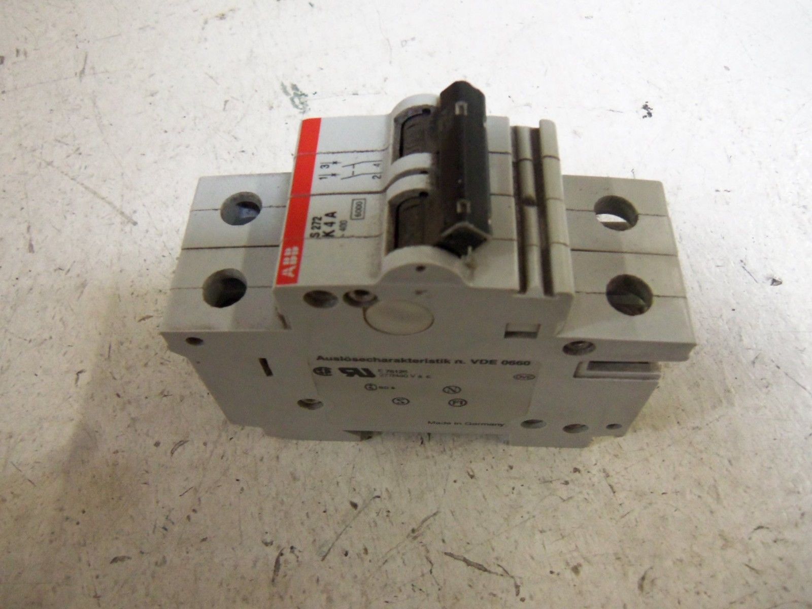 LOT OF 4 ABB CIRCUIT BREAKERS S272-K4 UNMP
