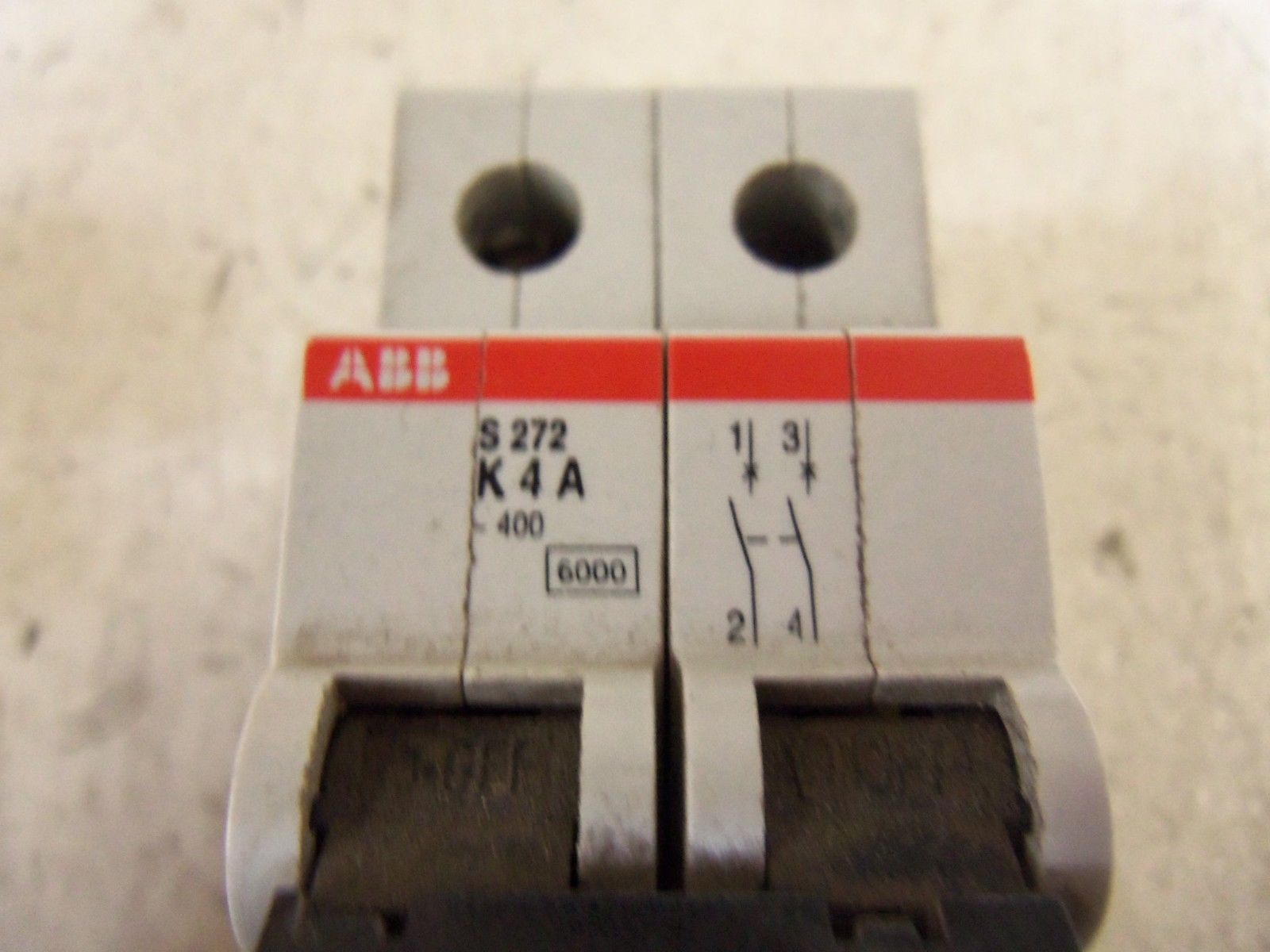 LOT OF 4 ABB CIRCUIT BREAKERS S272-K4 UNMP
