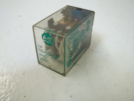 ALLEN BRADLEY 700-HC24Z24 SER.C RELAY 24VDC *USED*