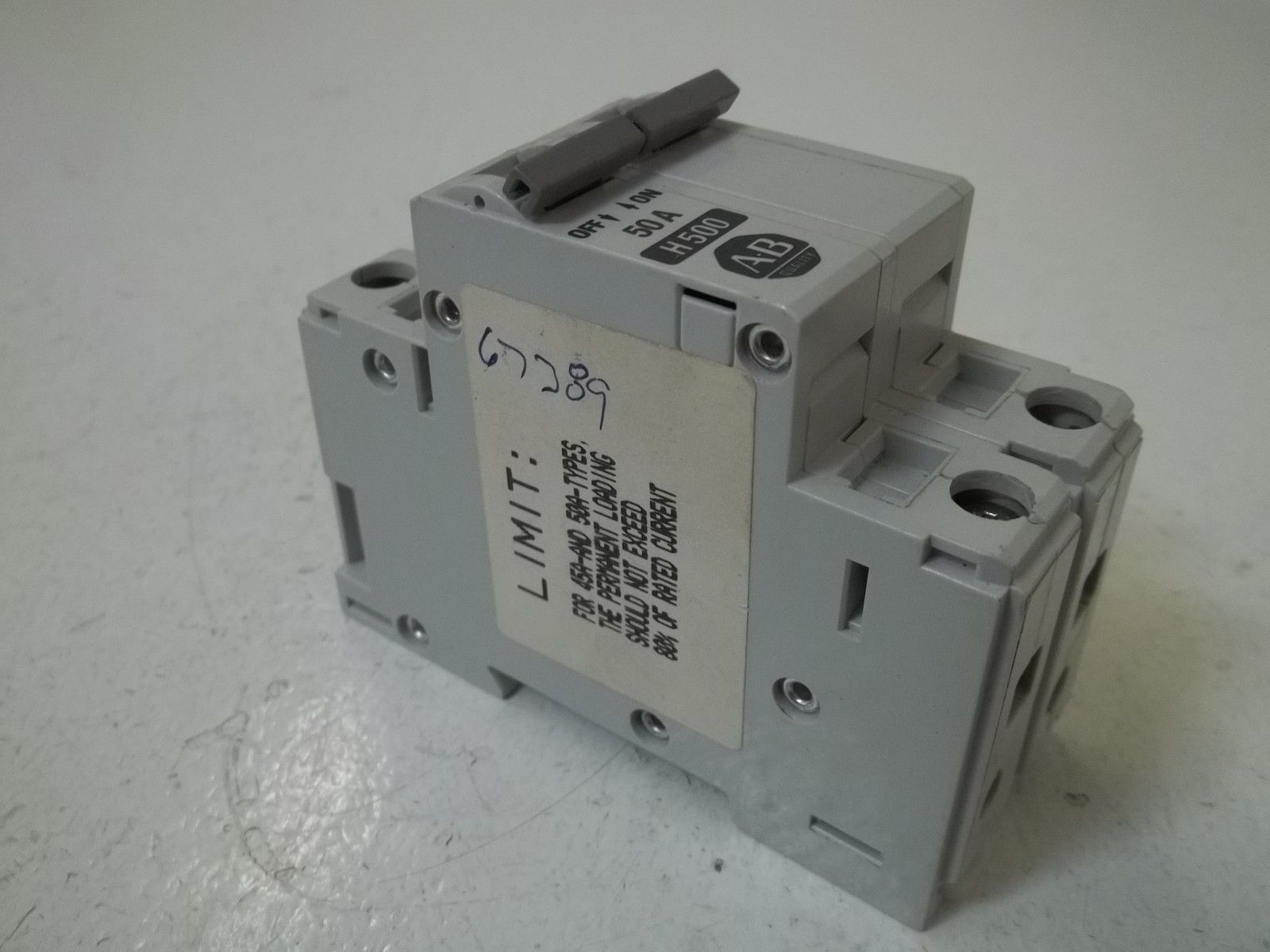 LOT OF 4 ALLEN BRADLEY 1492-CB2H500 SER. B CIRCUIT BREAKER 50A UNMP