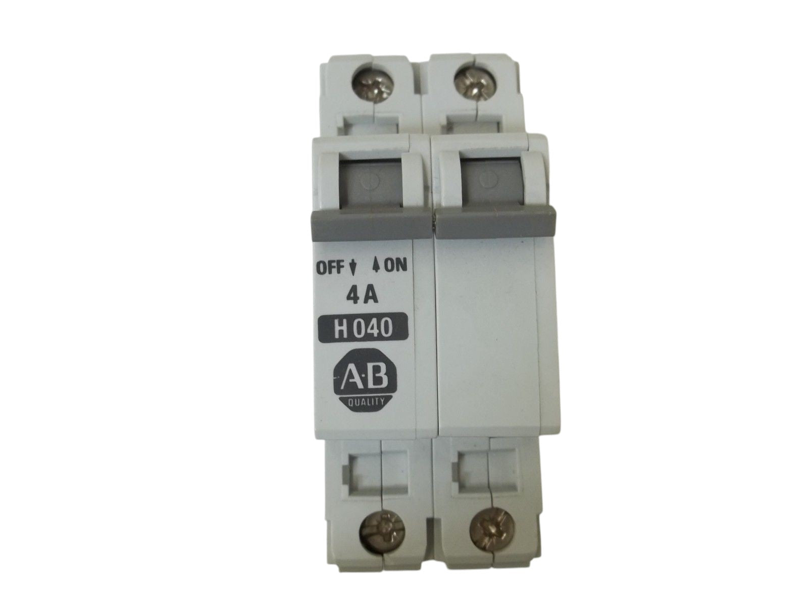 LOT OF 4 ALLEN BRADLEY 1492-CB2H040 SER. B CIRCUIT BREAKER 4A UNMP