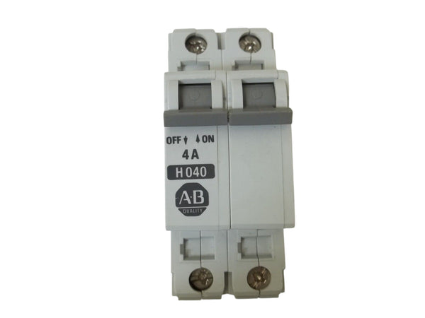 LOT OF 4 ALLEN BRADLEY 1492-CB2H040 SER. B CIRCUIT BREAKER 4A UNMP