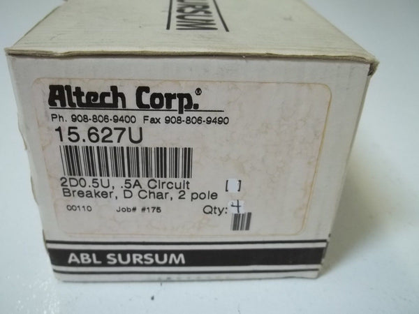 LOT OF 4 ALTECH CORP. 2D0.5U CIRCUIT BREAKER NSMP