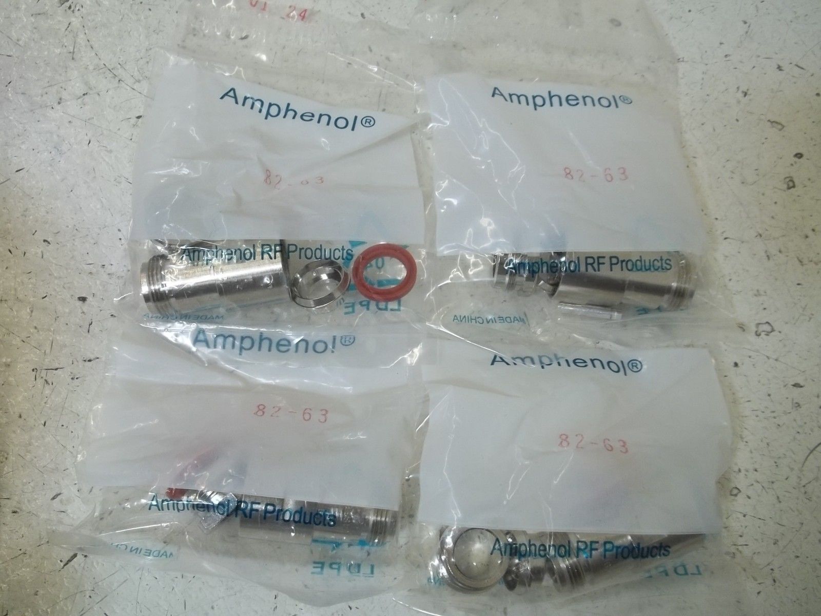 LOT OF 4 AMPHENOL 82-63 NSMP