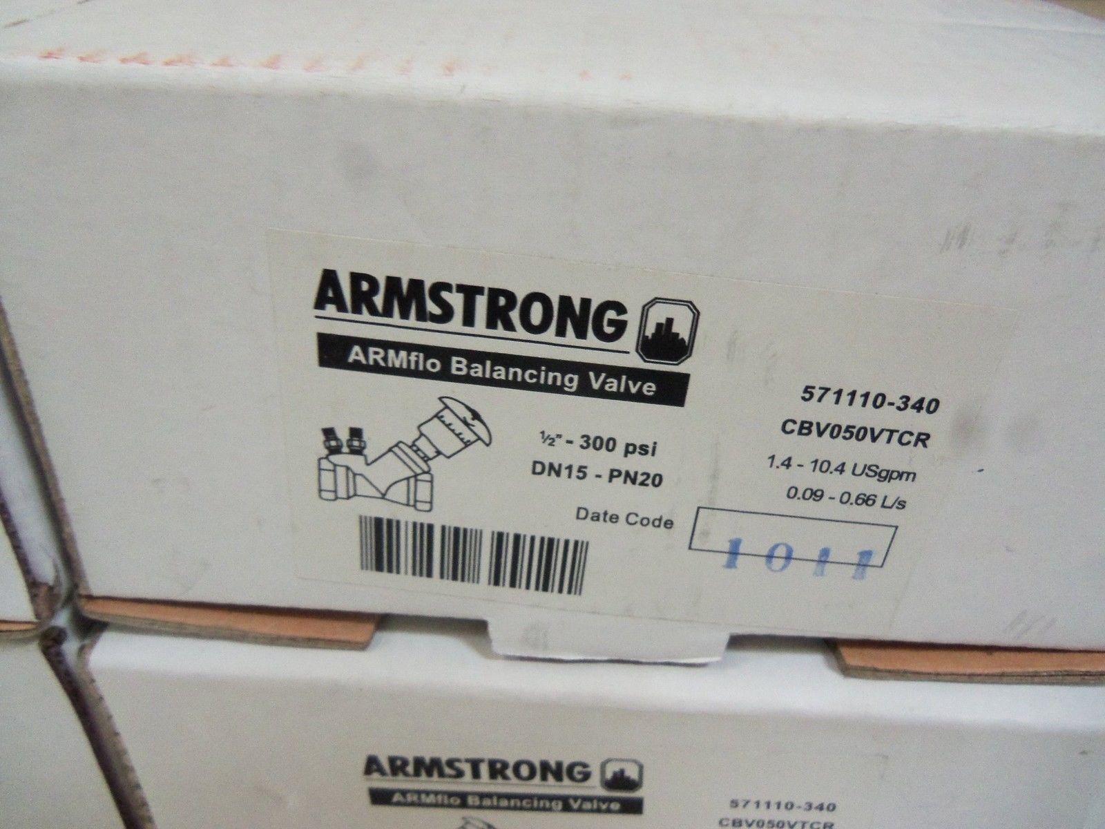 LOT OF 4 ARMSTRONG DN15-PN20 1/2"-300 PSI  NSMP