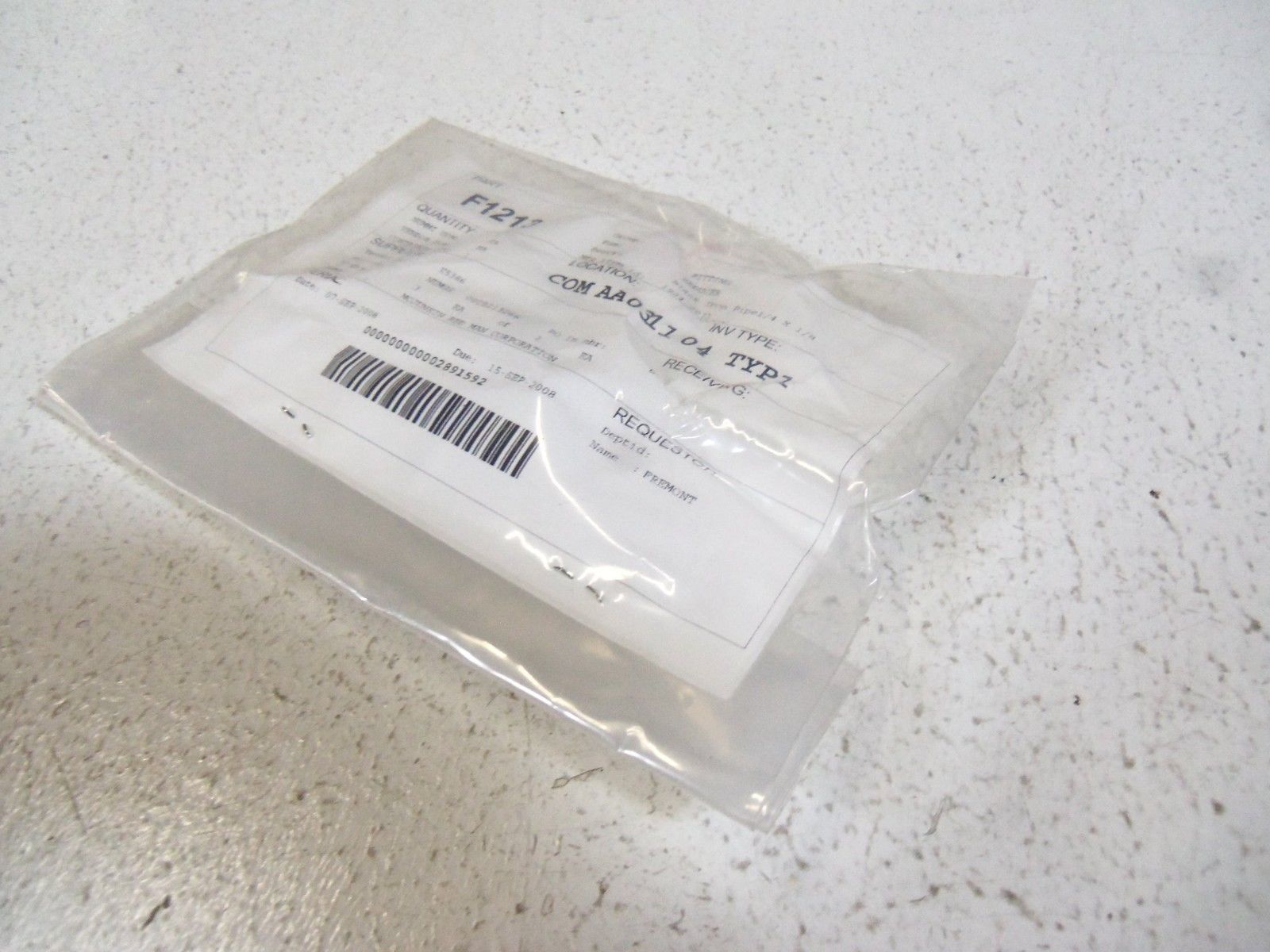 LOT OF 4 BLACK IRON PIPEL 1/4" X 1/8" FITTING 1924-2072 NSNP