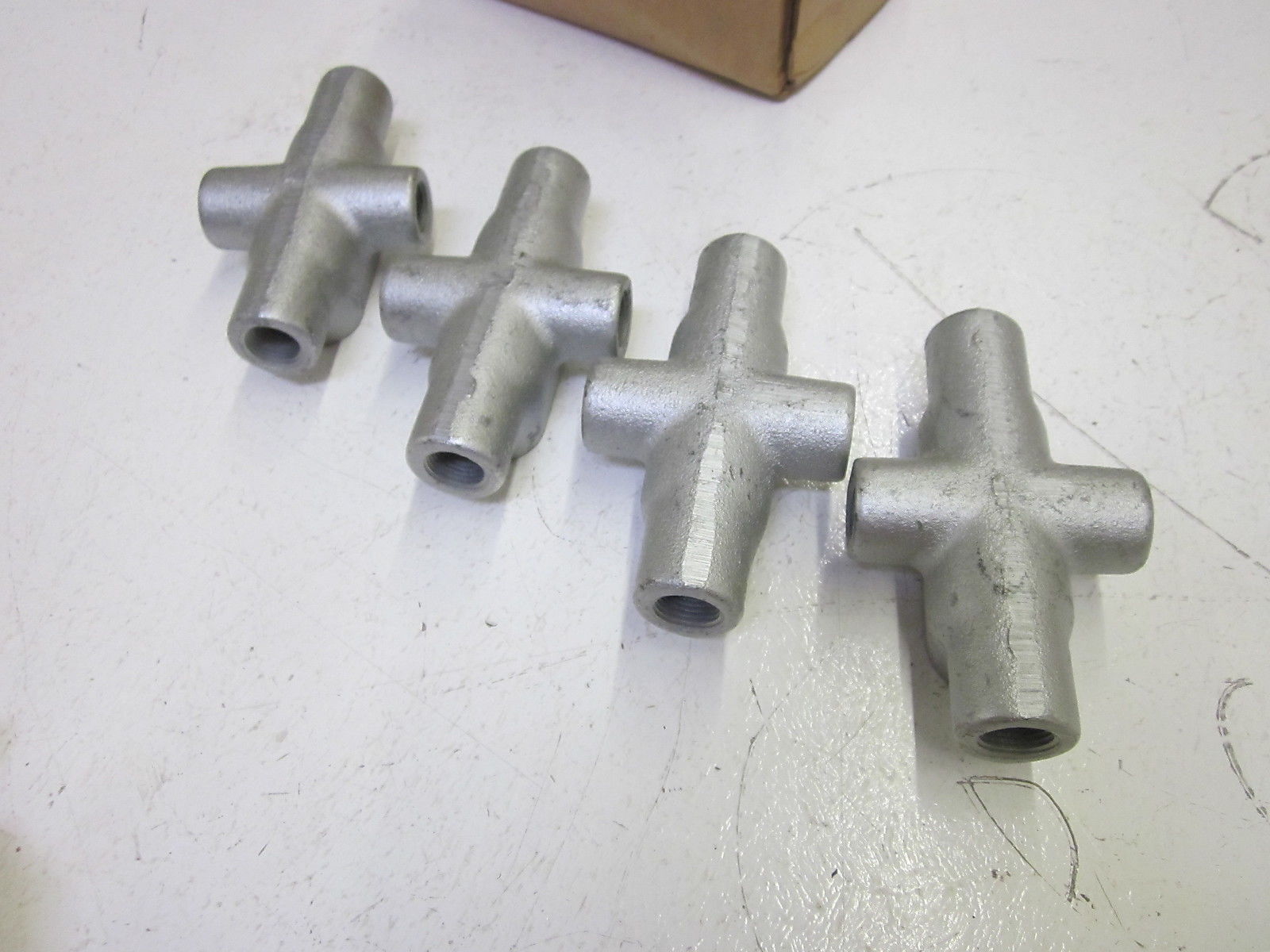 LOT OF 4 COOPER X17 CONDUIT OUTLET BODY NSMP