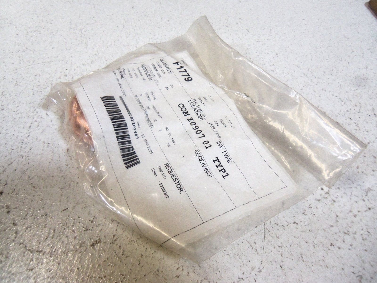 LOT OF 4 ELBOW FITTING 3/4"  1970-3169 NSNP