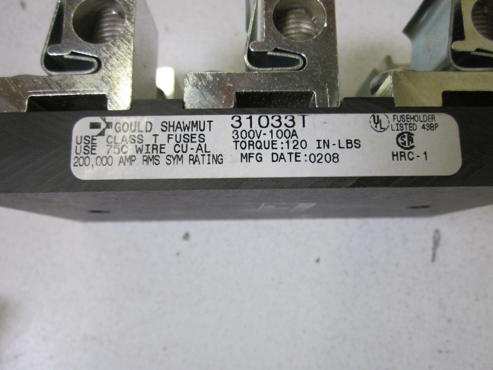 LOT OF 4 GOULD 31033T FUSE BLOCK NSMP