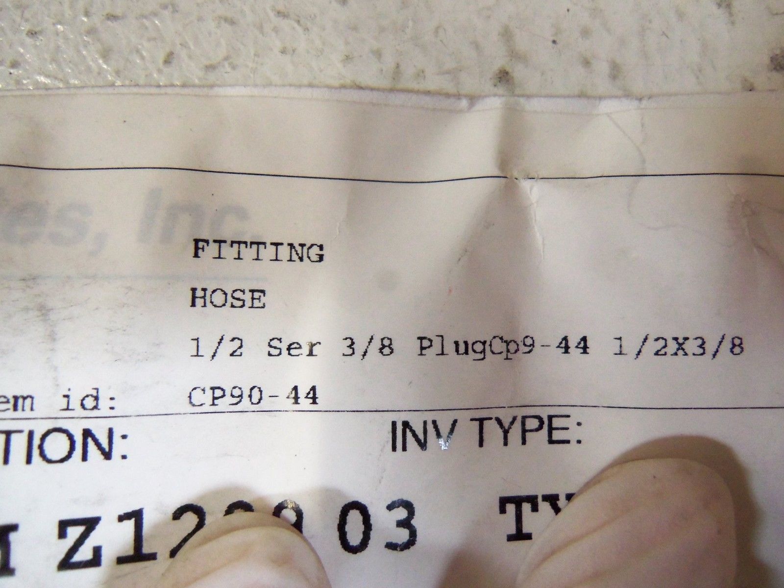 LOT OF 4 HOSE FITTING 1/2" X 3/8 PLUG CP90-44 NSNP
