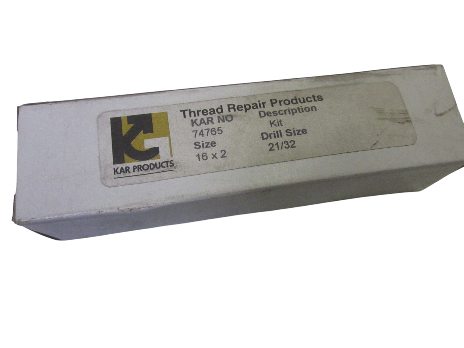 LOT OF 4 KAR PRODUCTS THREAD REPAIR KIT 74765 SIZE 16 X 2 NSMP