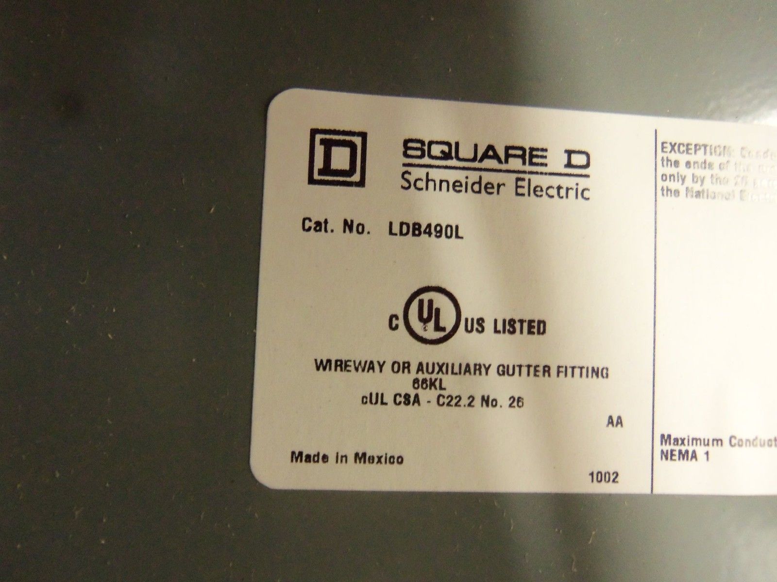 LOT OF 4 LDB490L WIRE WAY NSMP