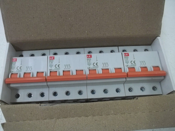 LOT OF 4 LS SYSTEMS C40A CIRCUIT BREAKER BKN3PC40A NSMP