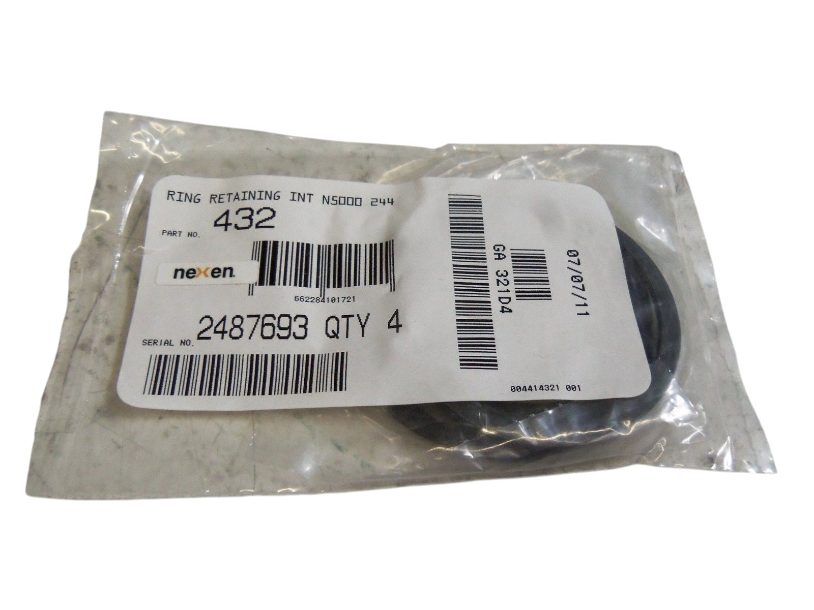LOT OF 4 NEXEN GROUP 432 RETAINING RING NSMP