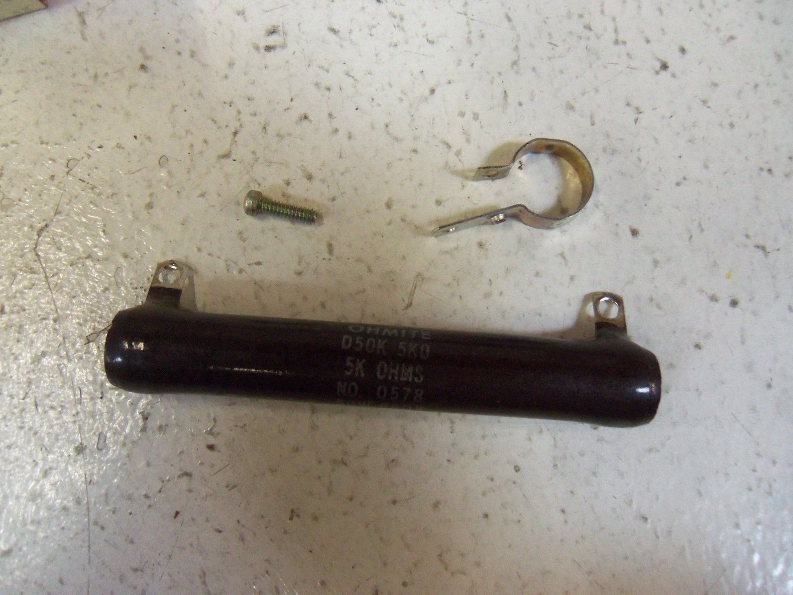 LOT OF 4 OHMITE 0578 D50K5K0 RESISTOR 5000 OHMS NSMP