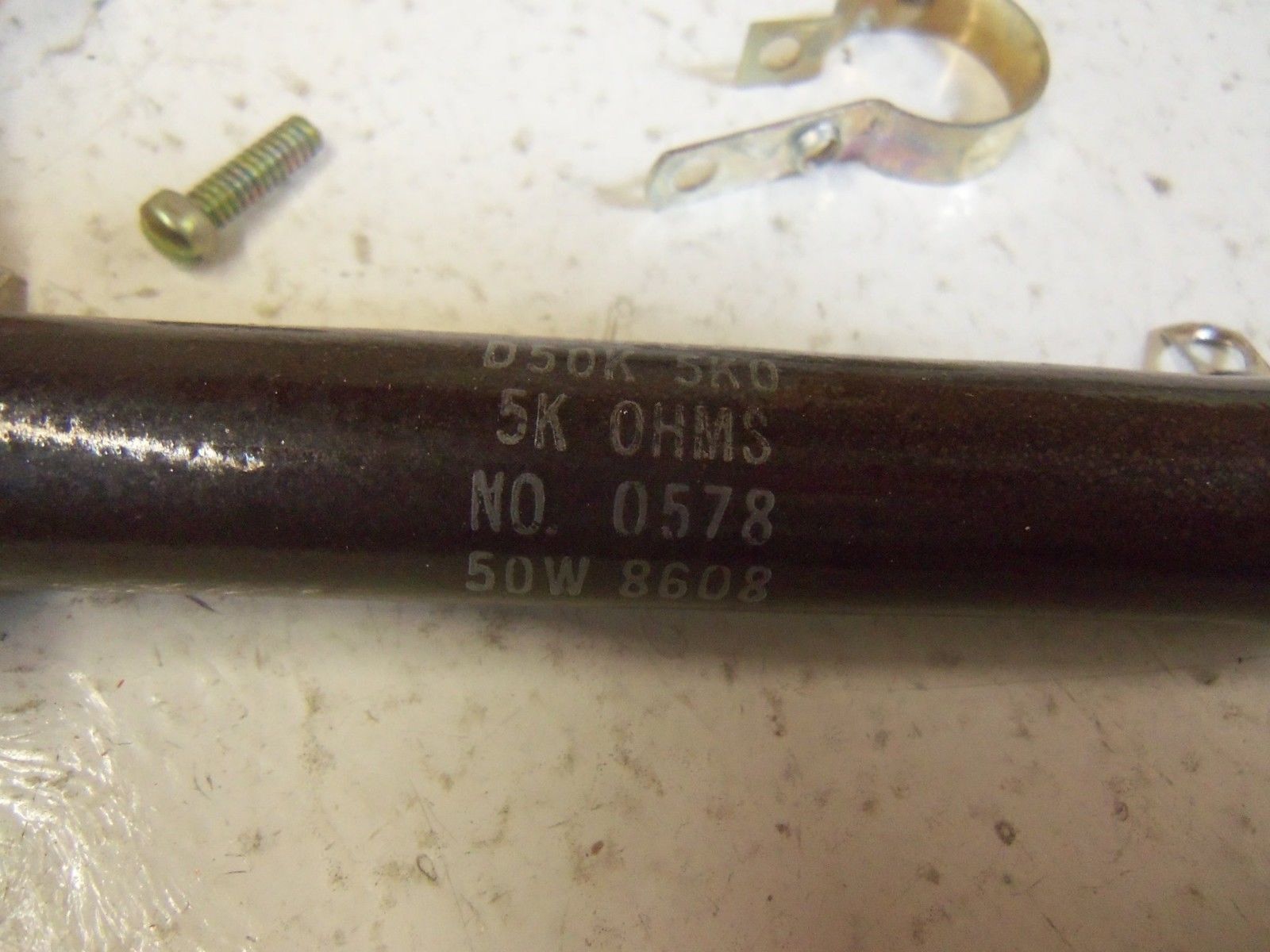 LOT OF 4 OHMITE 0578 D50K5K0 RESISTOR 5000 OHMS NSMP