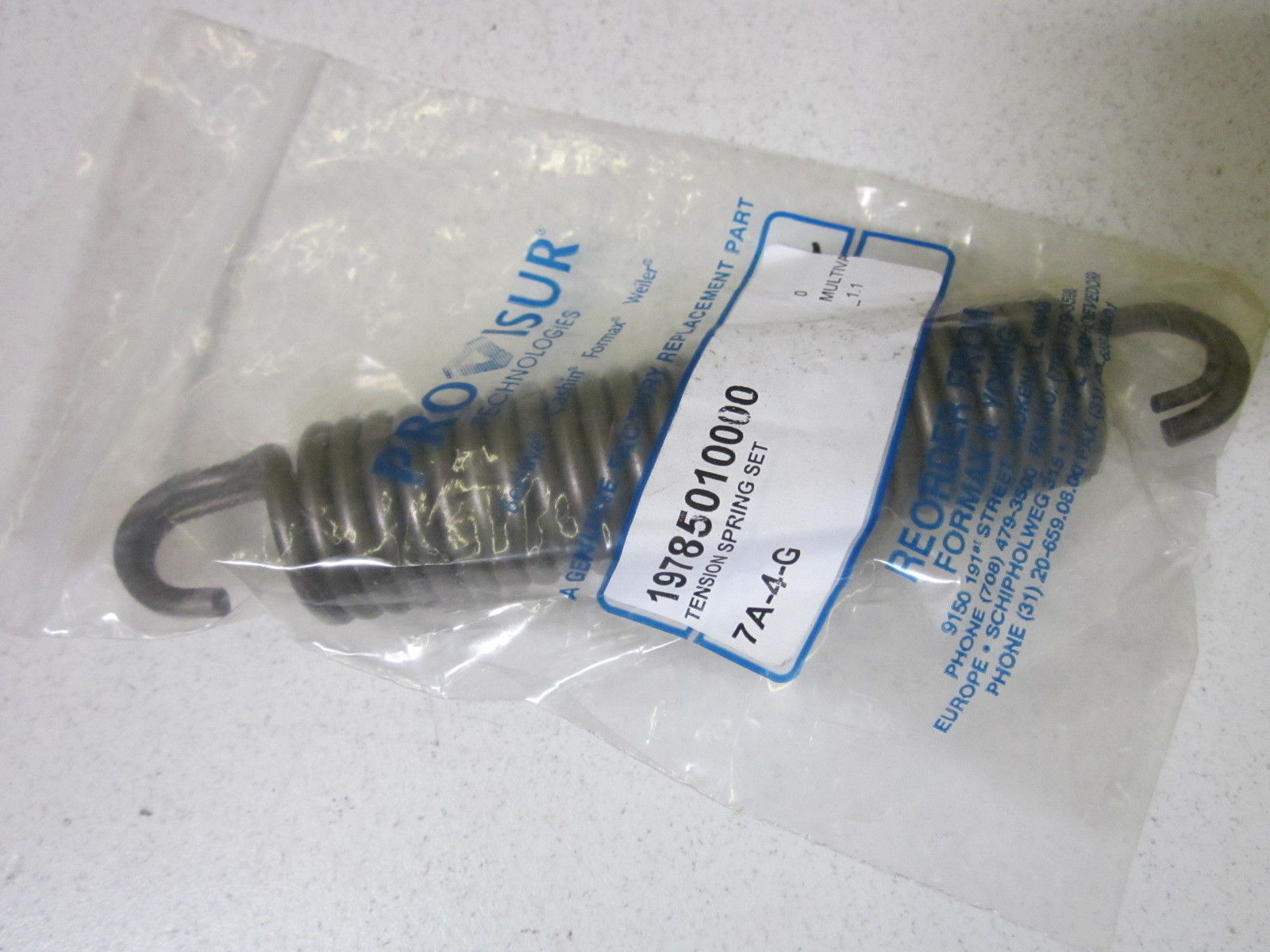 PROVISUR 19785010000 TENSION SPRING SET NSNP