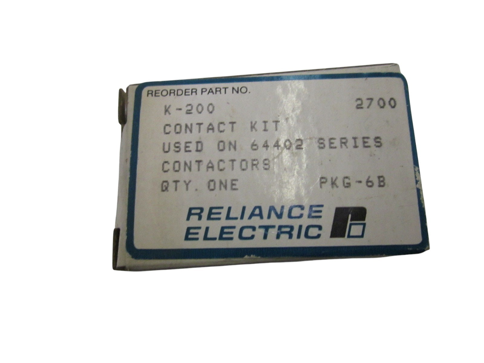 LOT OF 4 RELIANCE ELECTRIC K-200 CONTACT KIT NSMP