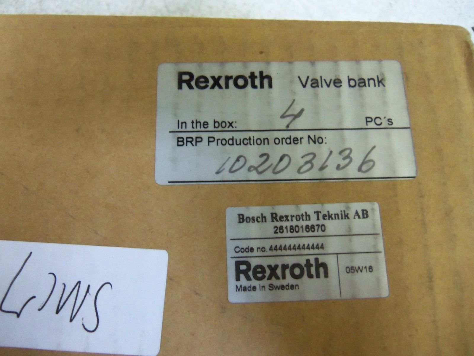 LOT OF 4 REXROTH 444444444444 NSMP