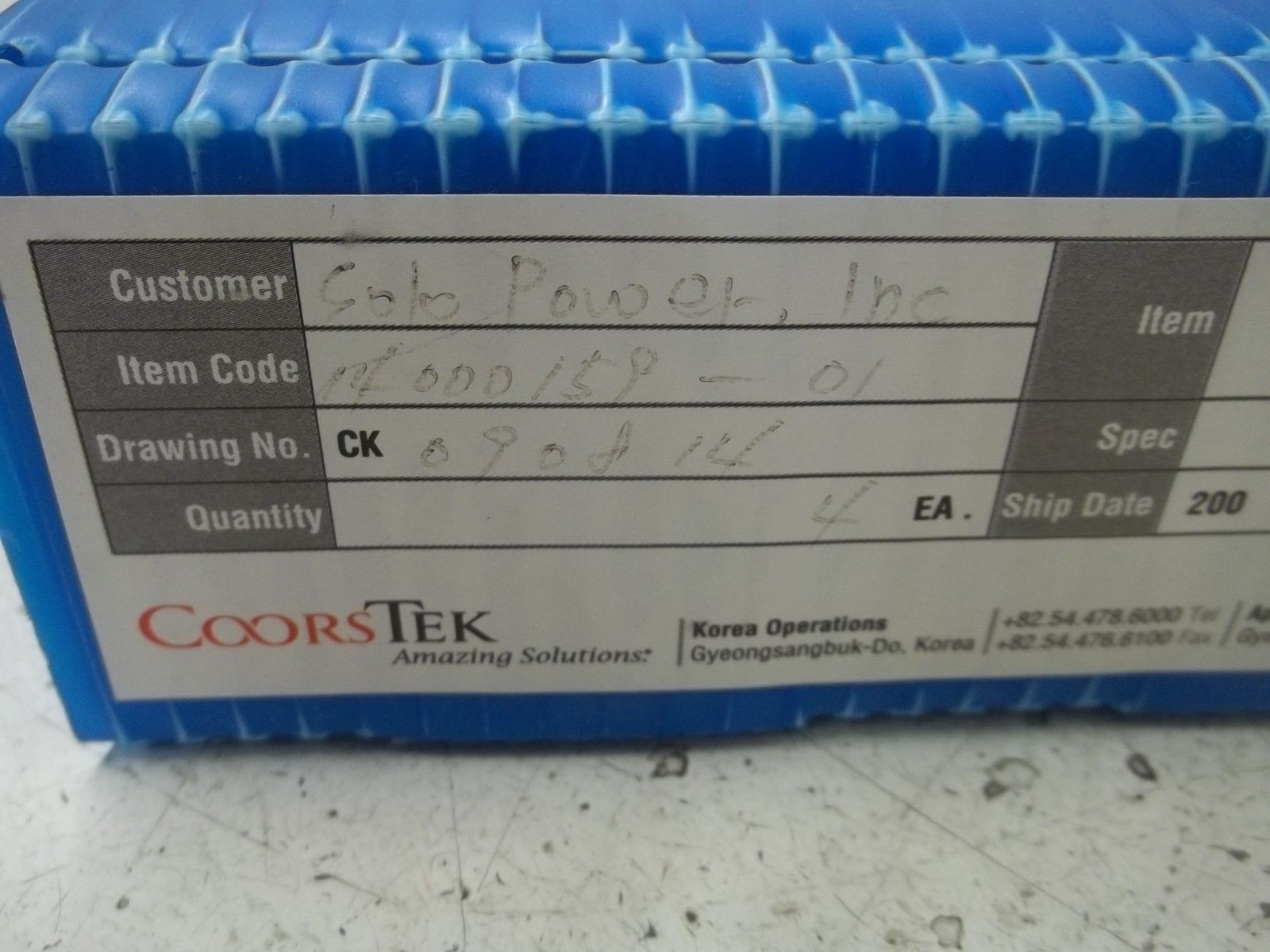 LOT OF 4 SOLO POWER, INC. 14000158-01 NSMP