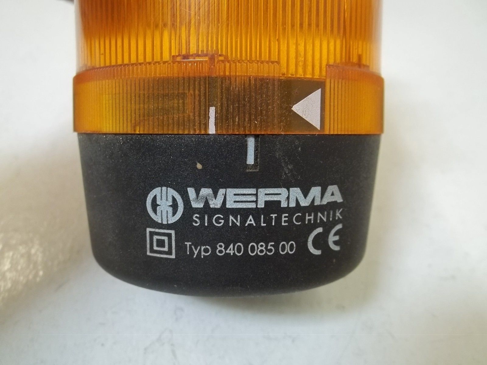 LOT OF 4 WERMA 84030000 STACK LIGHT ELEMENT MAINTAINED YELLOW UNMP