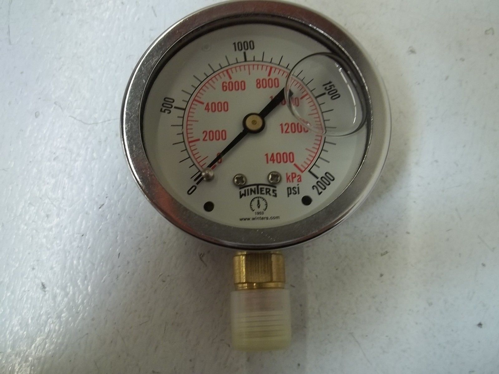 WINTERS Q810 GAUGE 0-2000 63MMX1/4"NPT  NSMP