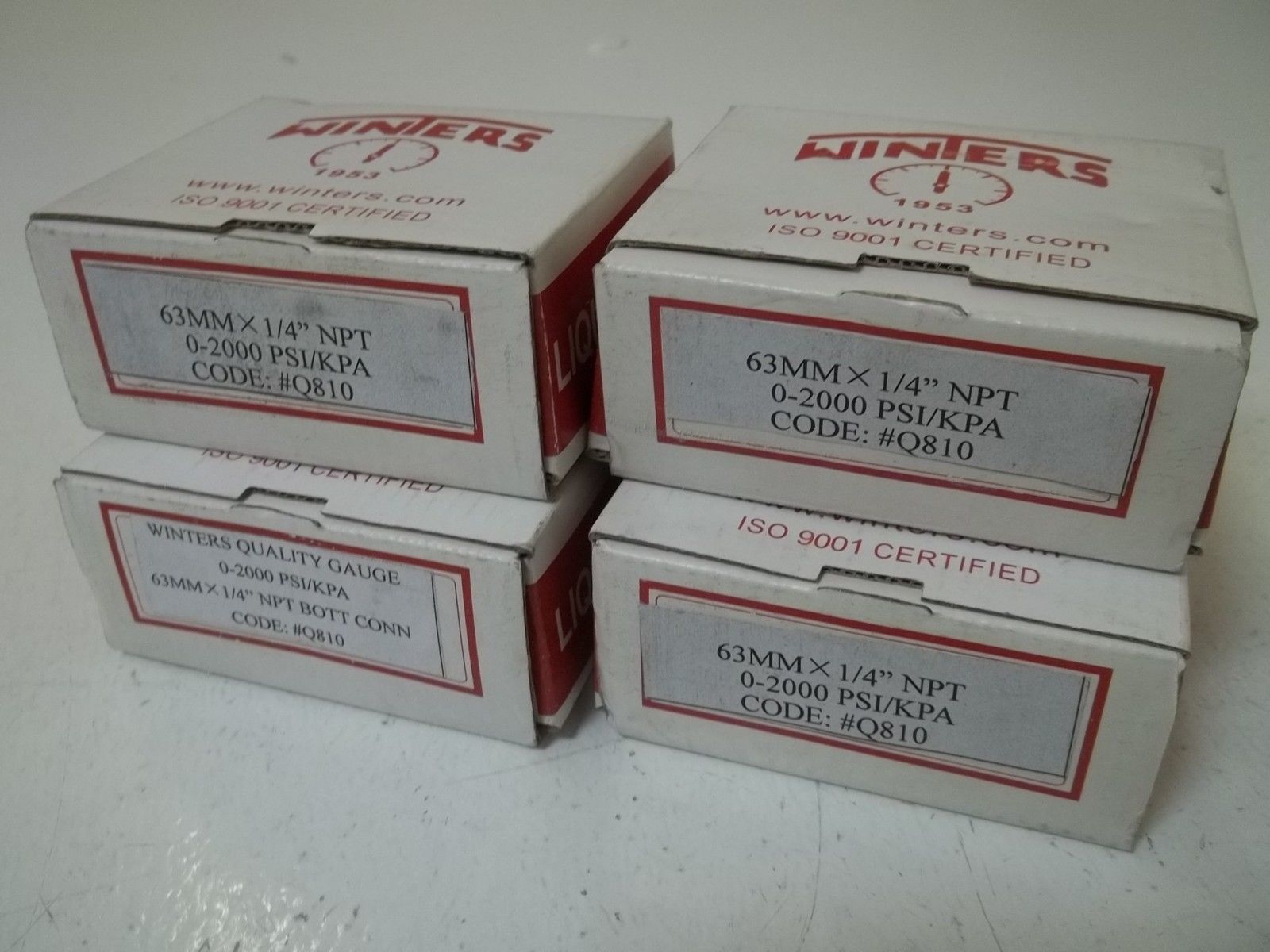WINTERS Q810 GAUGE 0-2000 63MMX1/4"NPT  NSMP