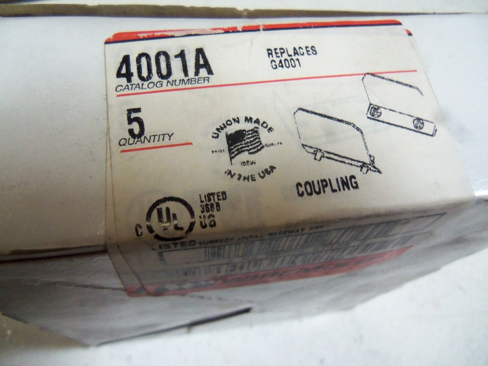 LOT OF 4 WIREMOLD 4001A NSMP