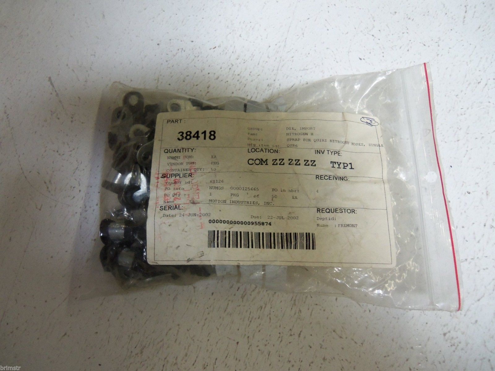 INDUSTRIAL MRO QSR6 (LOT OF 50) * NEW *