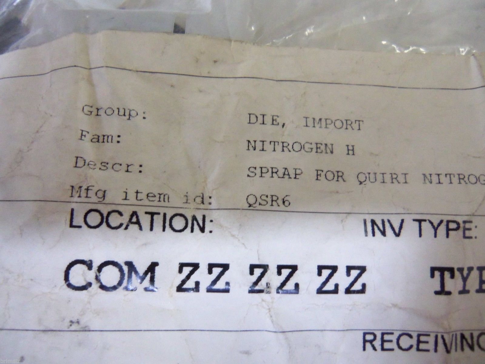 INDUSTRIAL MRO QSR6 (LOT OF 50) * NEW *