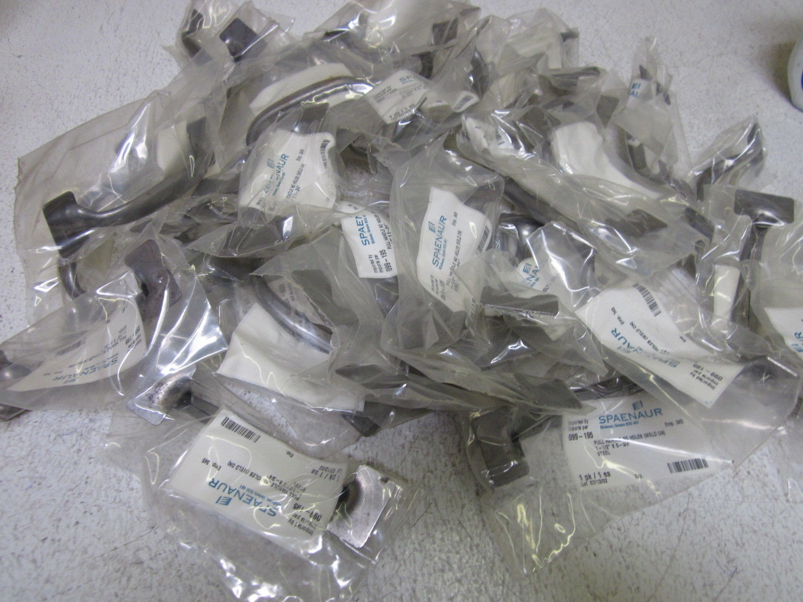 LOT OF 50 SPAENAUR 099-195 WELD ON (NO HOLES) PULL HANDLE NSMP