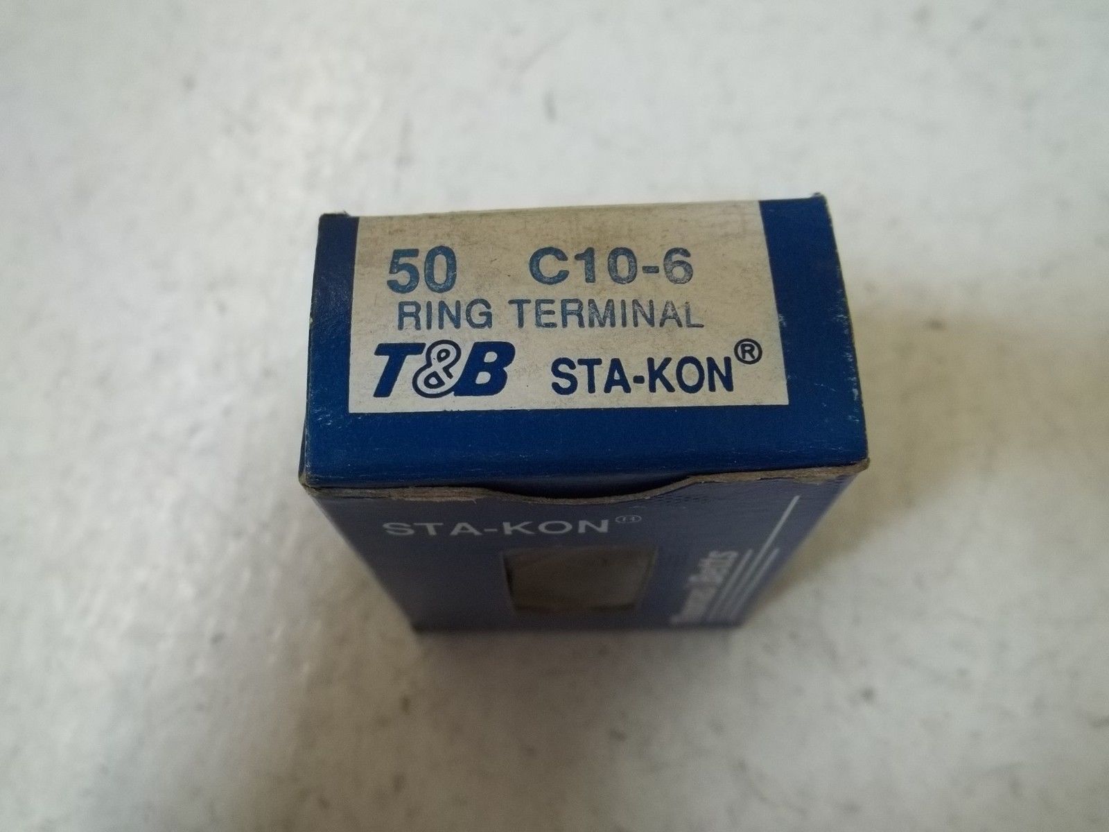 LOT OF 50 THOMAS & BETTS C10-6 RING TERMINAL NSMP