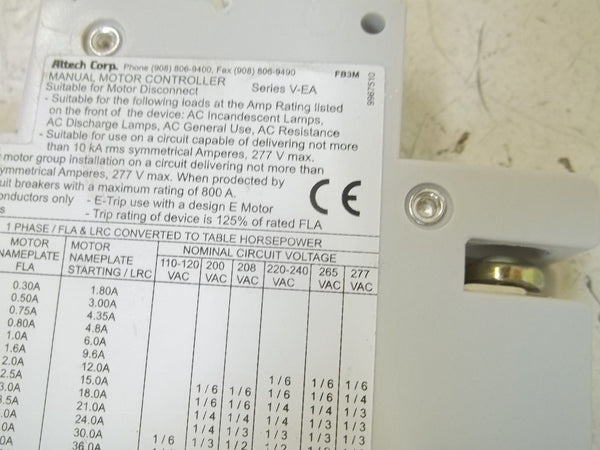 LOT OF 5 ABLSURSUM V-EA C10A CIRCUIT BREAKER NSNP