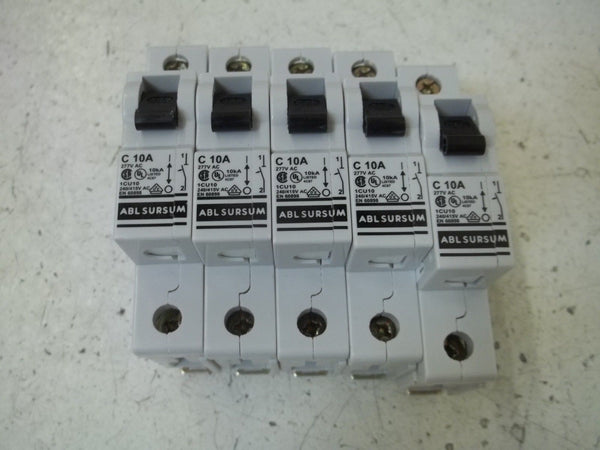 LOT OF 5 ABLSURSUM V-EA C10A CIRCUIT BREAKER NSNP