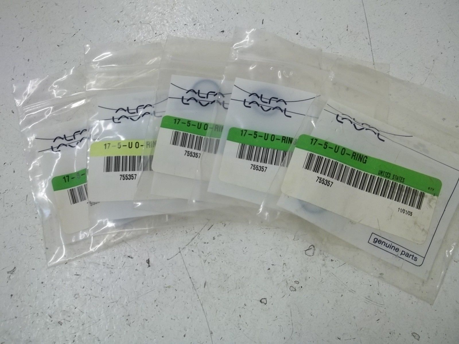 LOT OF 5 ALFA LAVAL 17-5-U NSMP