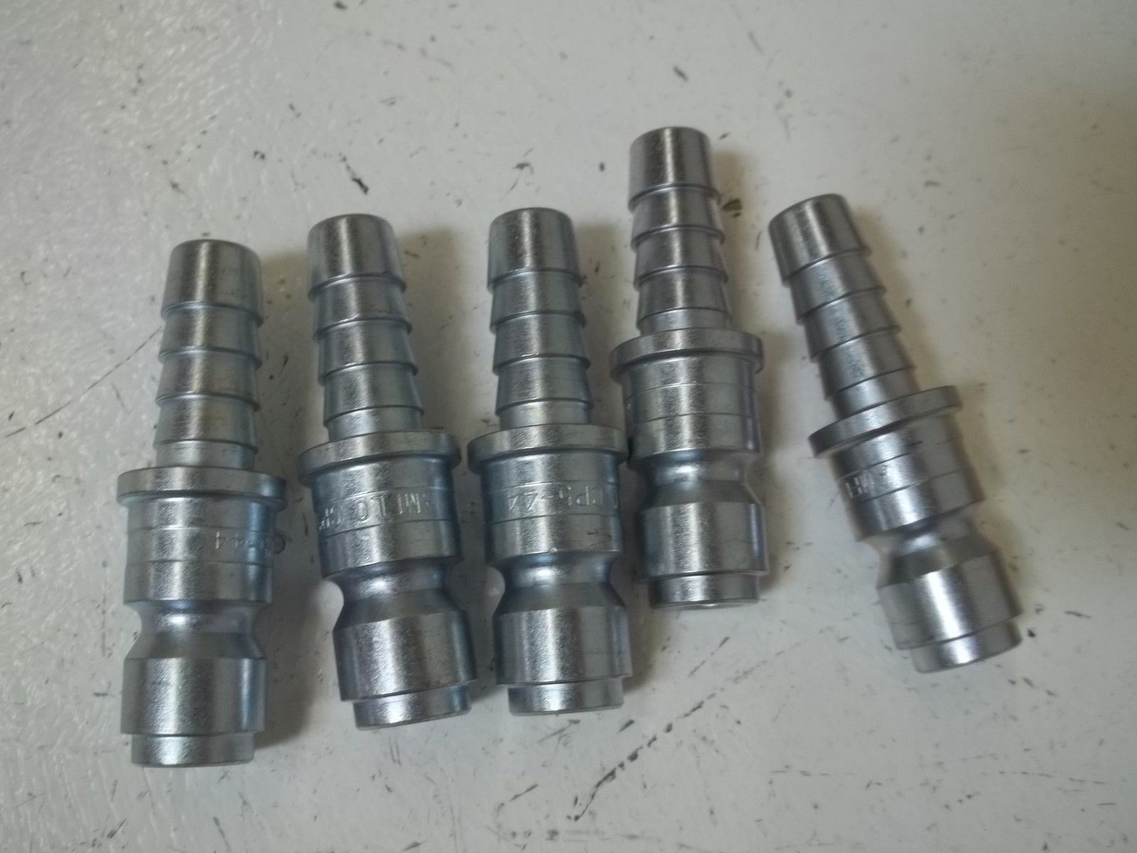 LOT OF 5 AMFLO CP5-44 PLUG 3/8" HOSE BARB NSNP