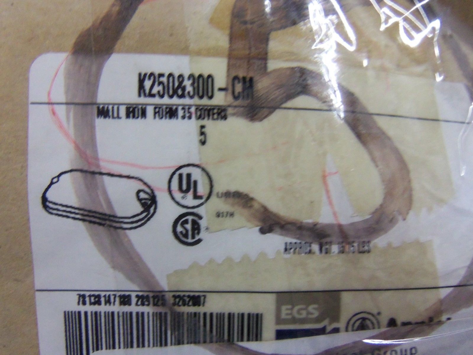 LOT OF 5 APPLETON K250-300-CM NSMP