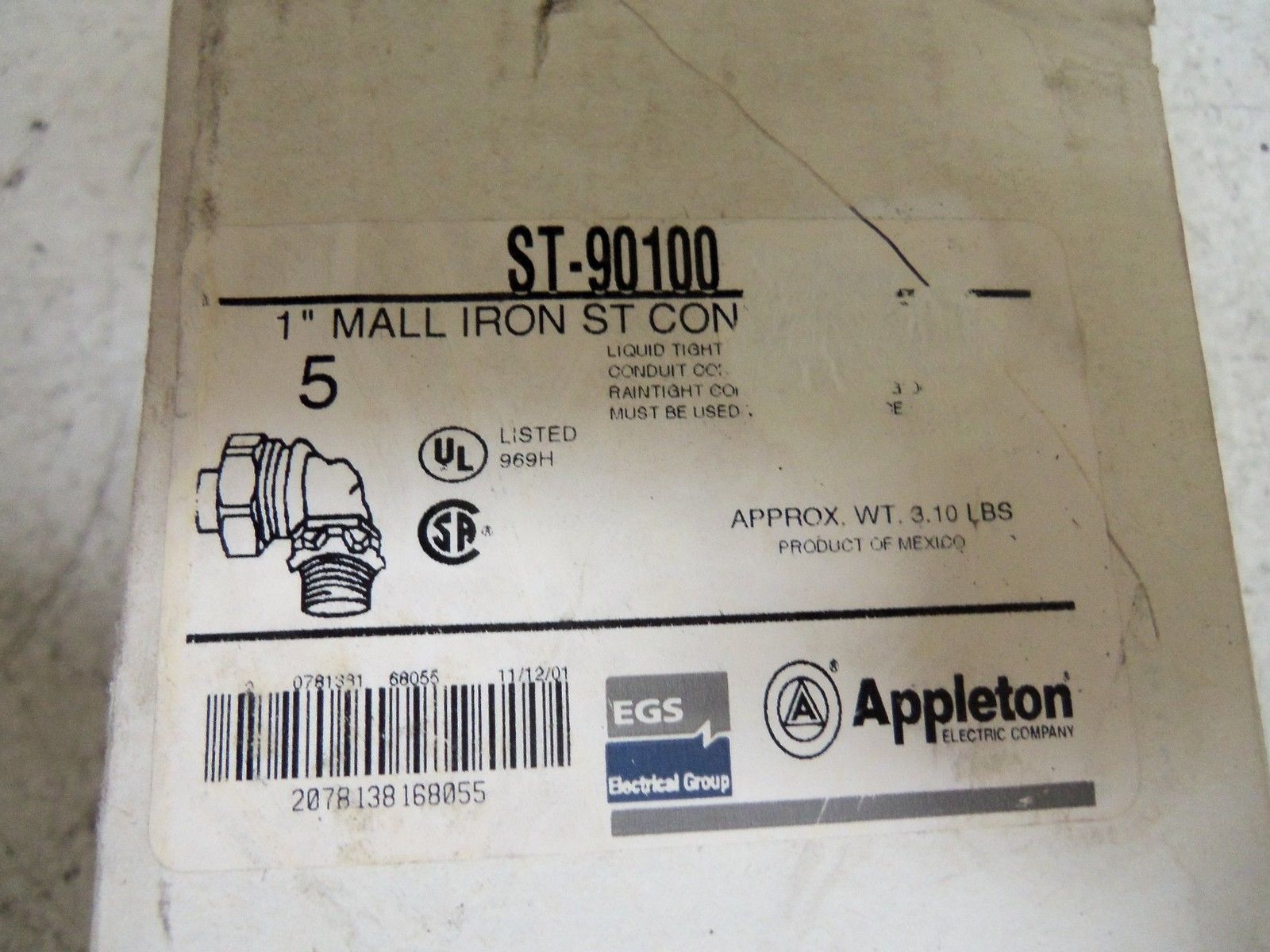 LOT OF 5 APPLETON ST-90100 CONDUIT NSMP