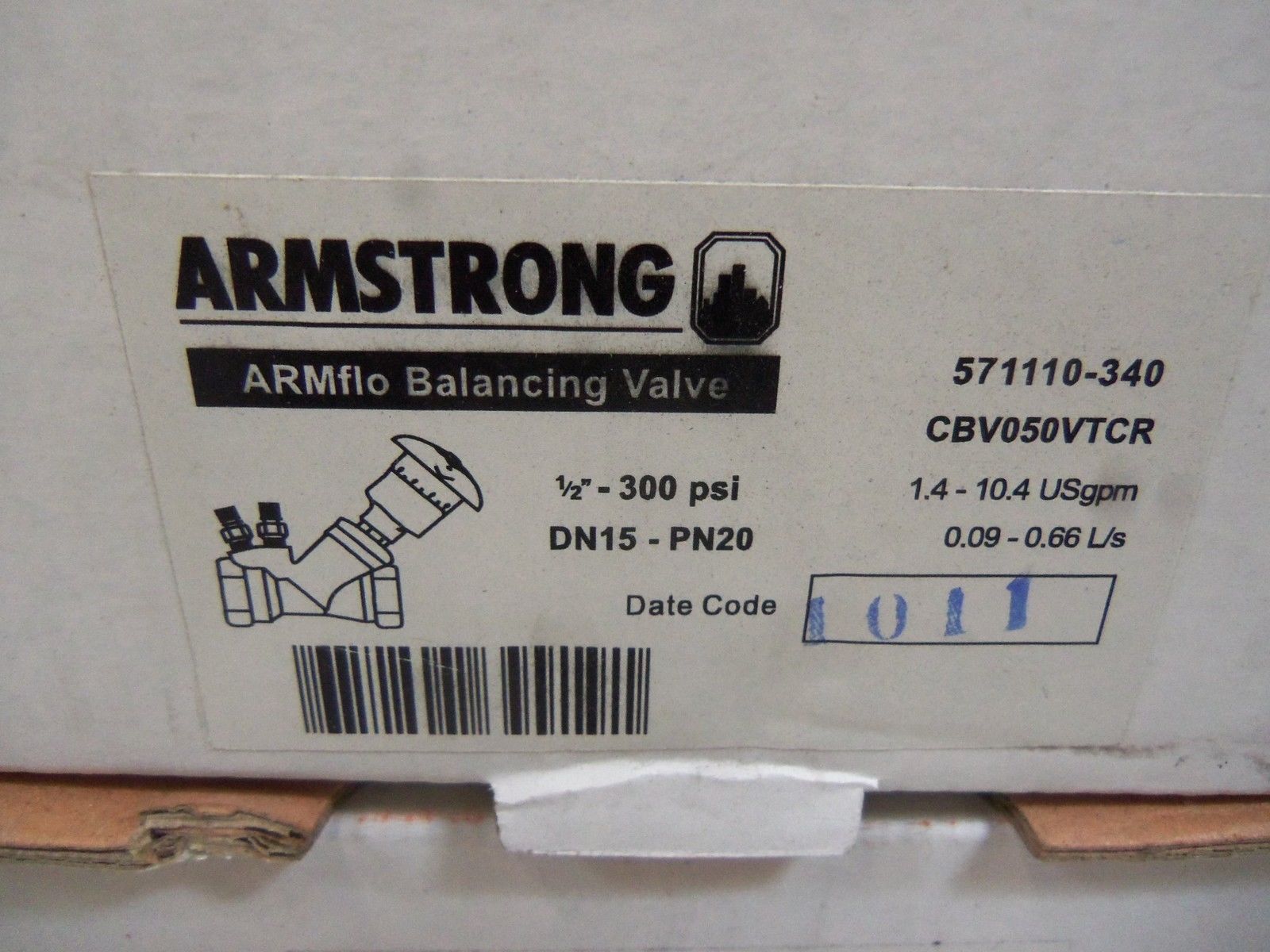 LOT OF 5 ARMSTRONG DN15-PN20  1/2"-300 PSI NSMP